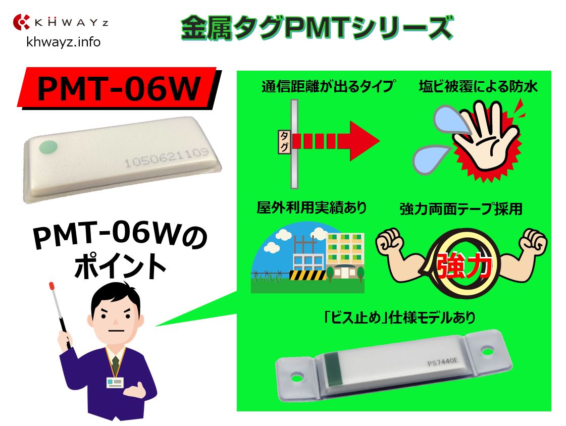 金属対応RFIDタグPMT-60Wシリーズ